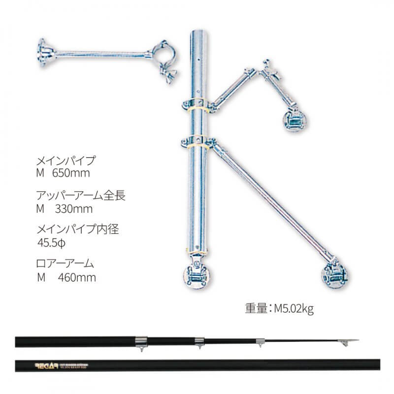 コンパクトスーパーヘビーM&コンポジットロッド5.8ｍセット